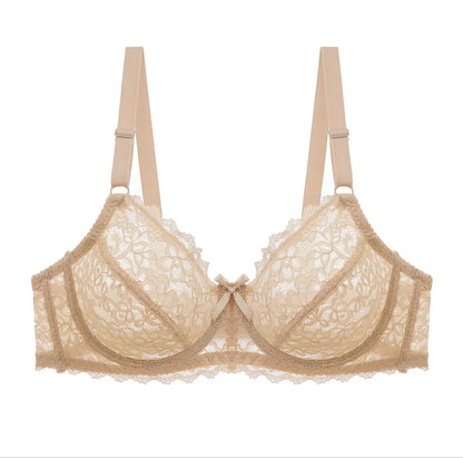 Transparent Cotton Bras – Pack of 2 | Non-Padded, Non-Wired, Full Net Design